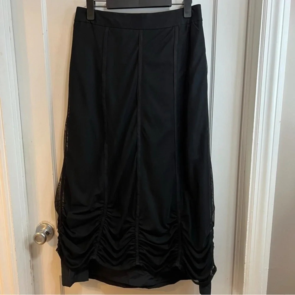 Ronen Chen tulle lined maxi ruffled skirt